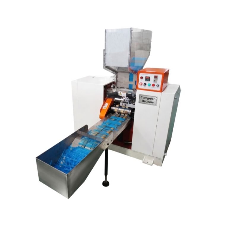 Mesin pembengkokan sedotan plastik