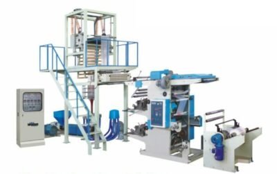 mesin blowing film menghubungkan mesin flexo printing secara online