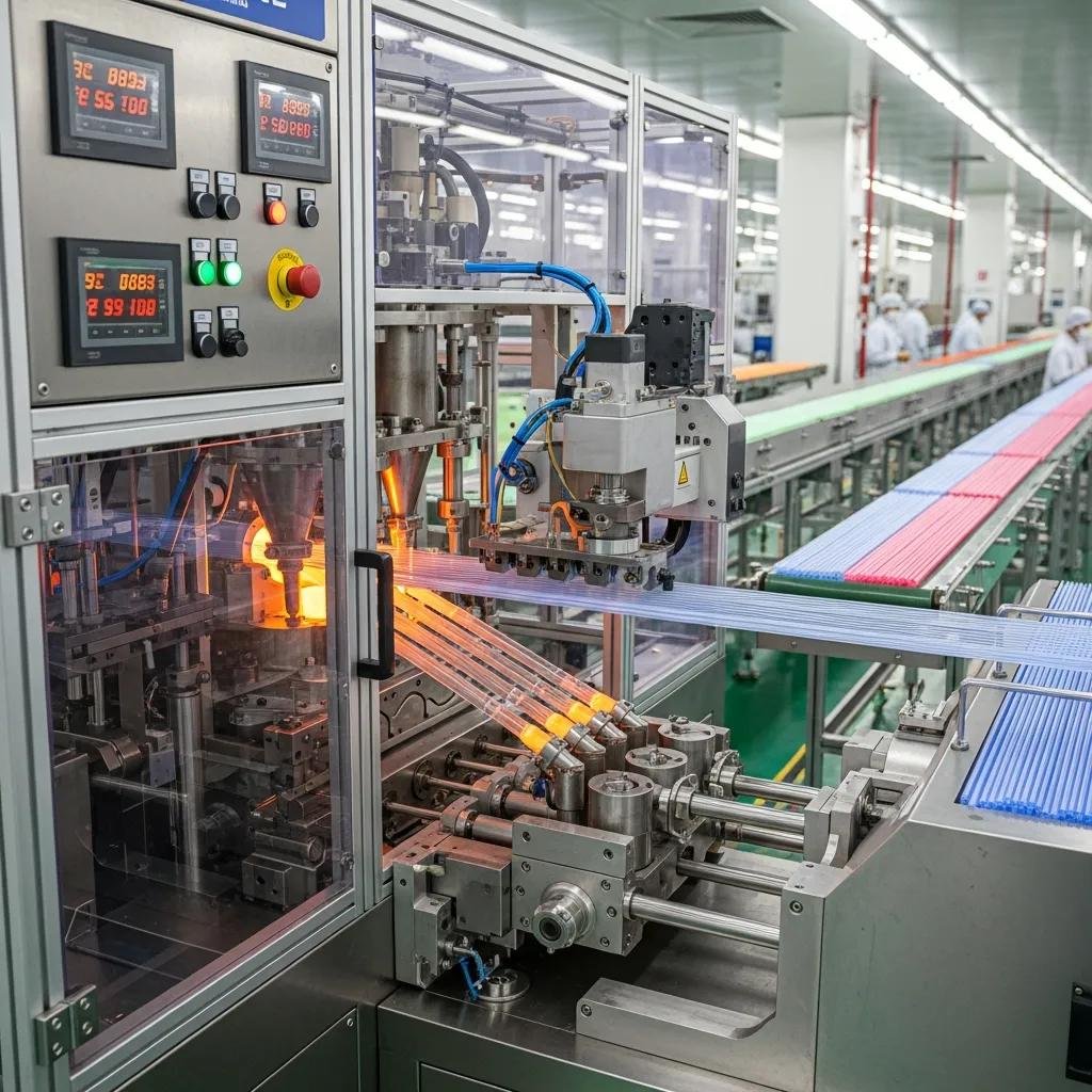 Advanced automatic straw-making machine from Kingdom Machine enhancing production quality