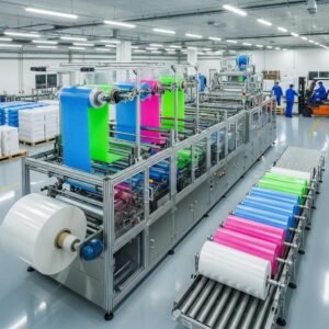 Automated bubble wrap production machine demonstrating innovation and efficiency in packaging