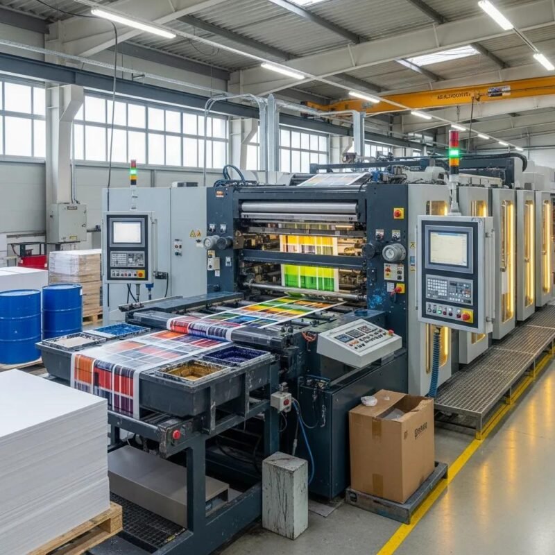 Modern rotogravure printing machine showcasing high-resolution printing capabilities