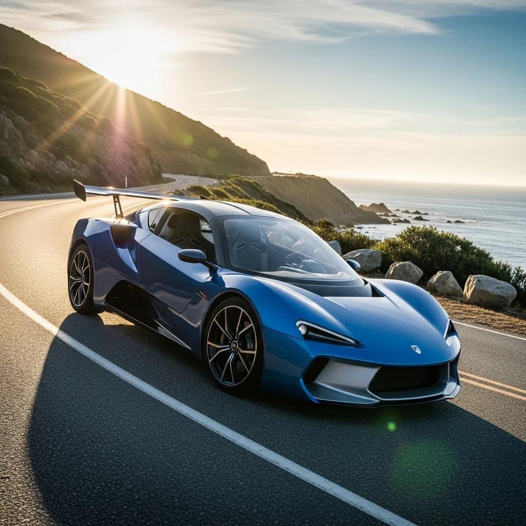 Lightweight vehicle showcasing the benefits of plastic in modern automotive design
